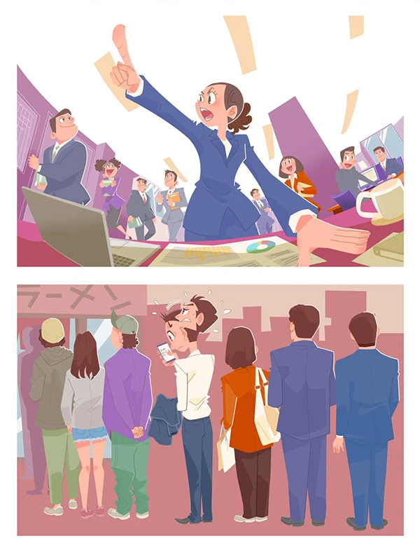 漫画タッチ見本
